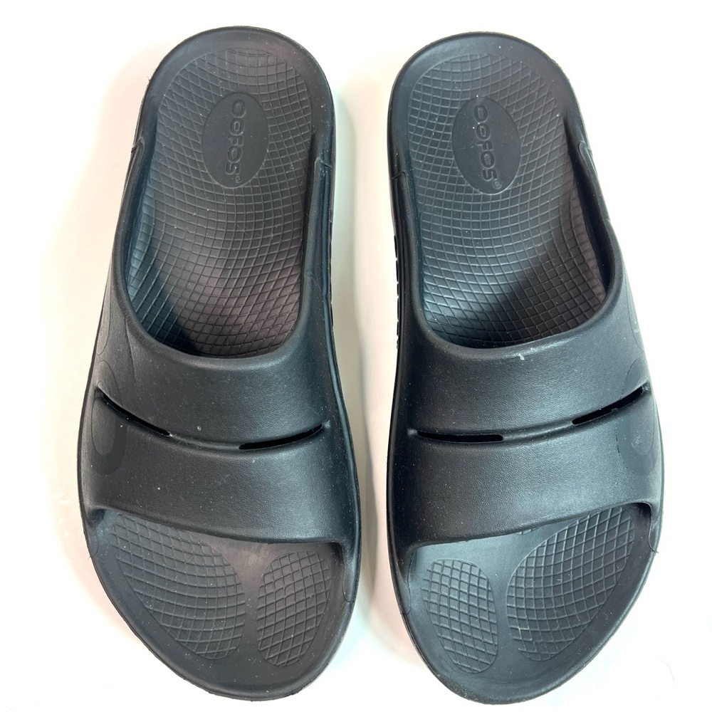 OOFOS Recovery Slides Sandals Black Size Men’s 9, Women’s 11 - EU 42 - Picture 3 of 13
